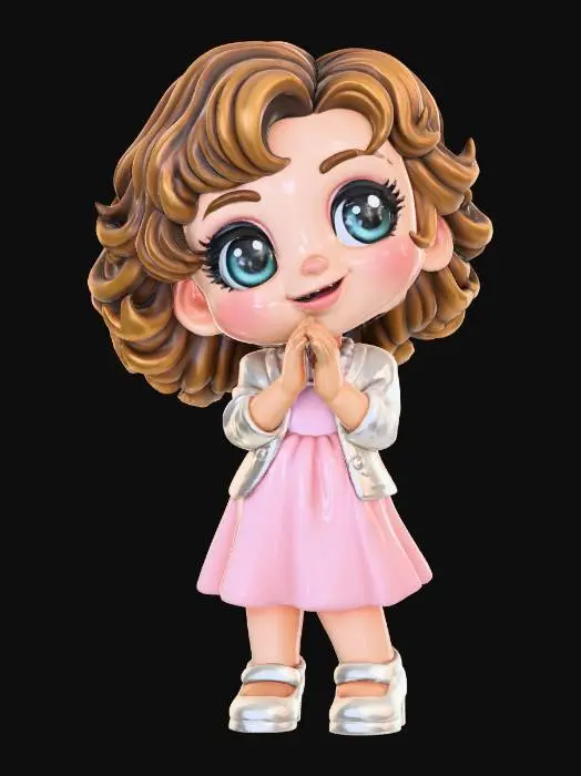 3D model for Chibi Janet Weiss, #Christmas2025#