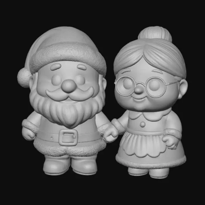 3D model for Santa and Mrs. Claus, #Christmas2025#