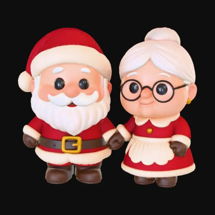 3D model for Santa and Mrs. Claus, #Christmas2025#