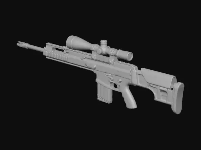 3D model for Rifle with Scope