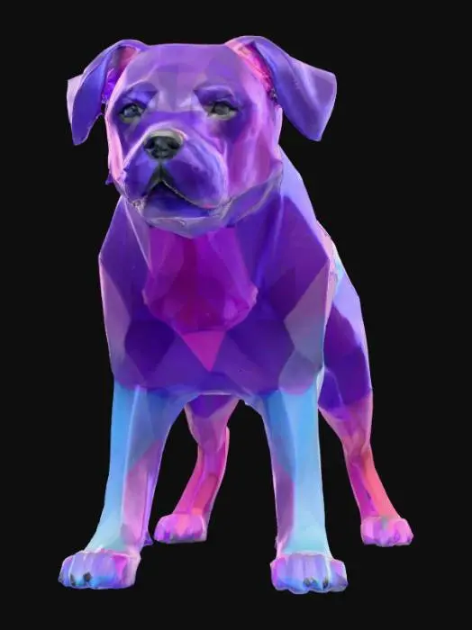 3D model for Geometric Prismatic Dog