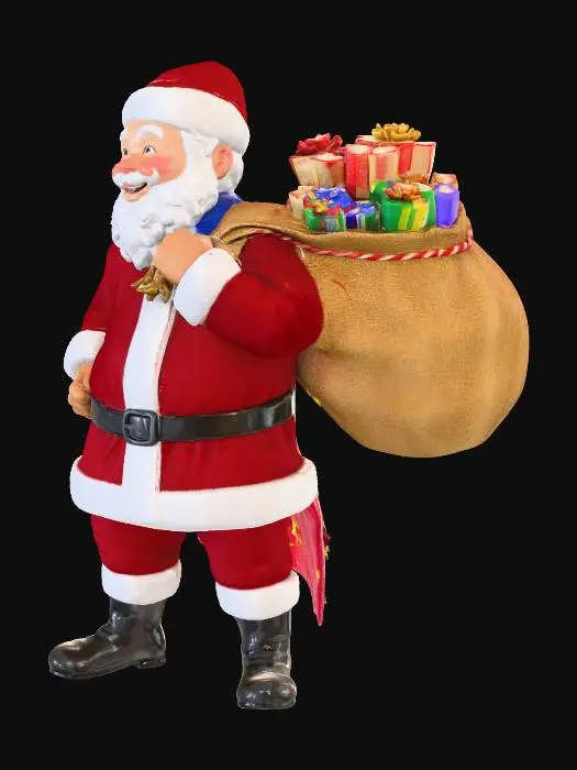 3D model for Create a Filipino Santa Clause with a Filipino flag as a cape