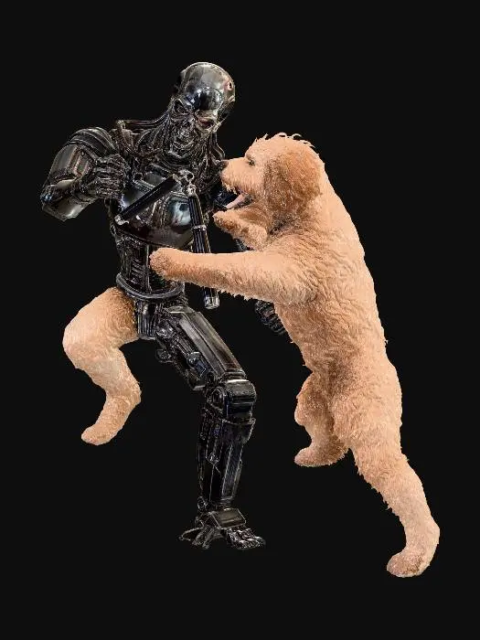 3D model for Handshake of Steel and Fur