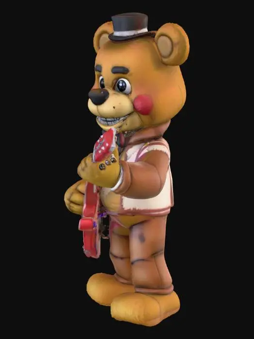 3D model for фредди фазбер из видео игры фнаф