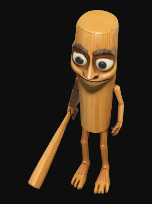 3D model for tung tung tung sahur