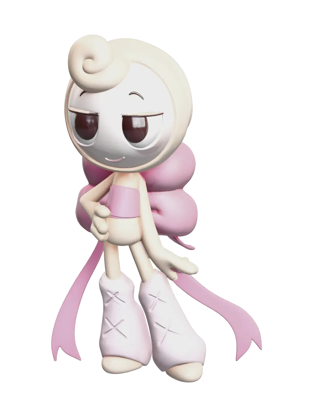 Stylized Glisten Dandys World 3D model, vytvořený pomocí AI