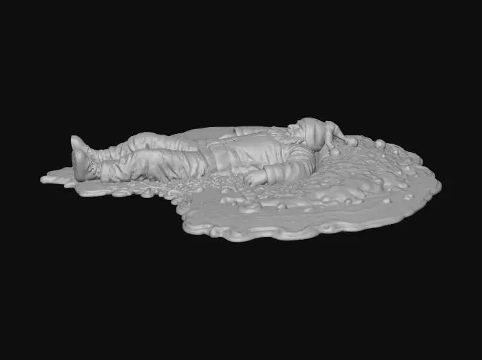 3D model for Melting Santa