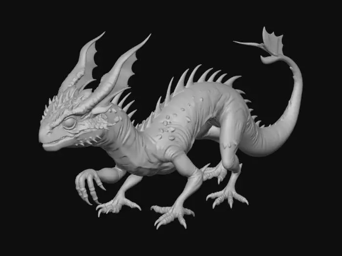 3D model for Aquatic Drakon