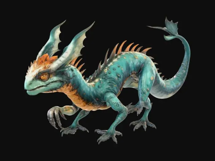 3D model for Aquatic Drakon