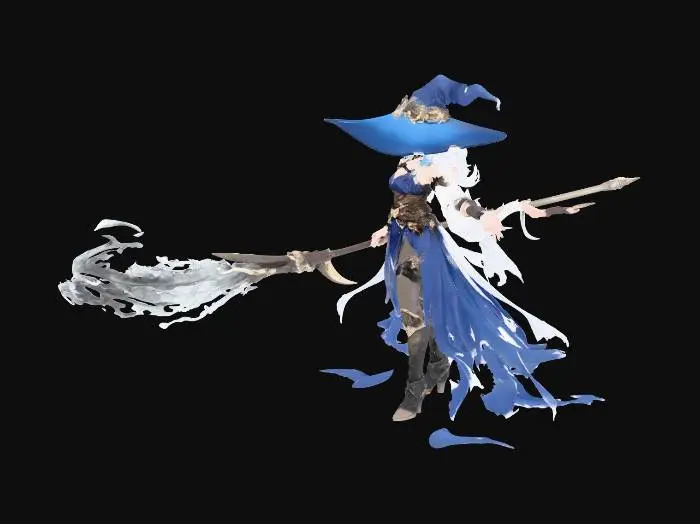 3D model for Enchanting Sorceress