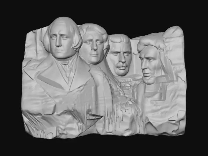 3D model for Mount Rushmore