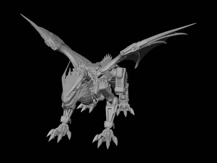 3D model for half creature half vehicle merged by production