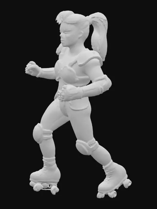 3D model for Roller Warrior in Red