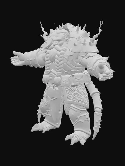 3D model for Crab Warrior's Resolve