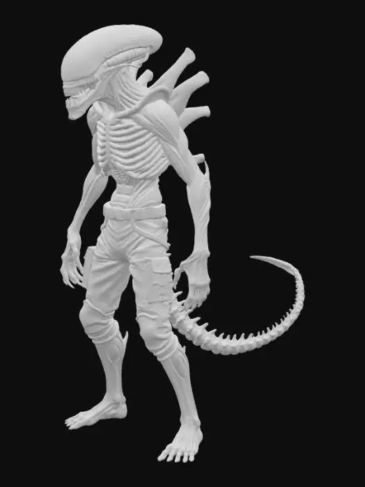 3D model for Alien Warrior in Cyber Lab