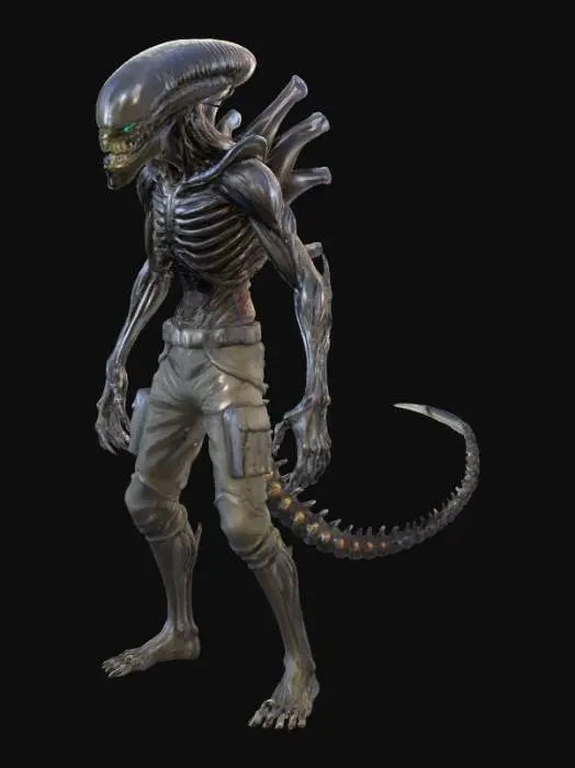 3D model for Alien Warrior in Cyber Lab