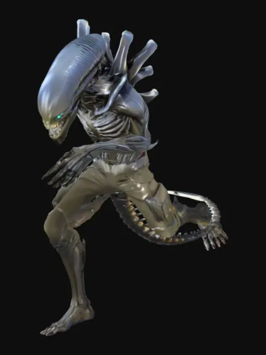 3D model for Alien Warrior in Cyber Lab