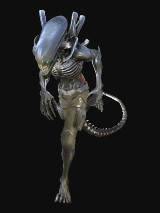 3D model for Alien Warrior in Cyber Lab