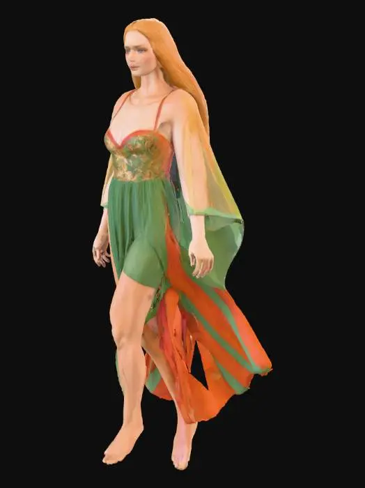 3D model for ethereal being floating in the cloud of mists  knee high electric static mist light clear blue if the being with flashing of lightning deep inside the mists as it glows