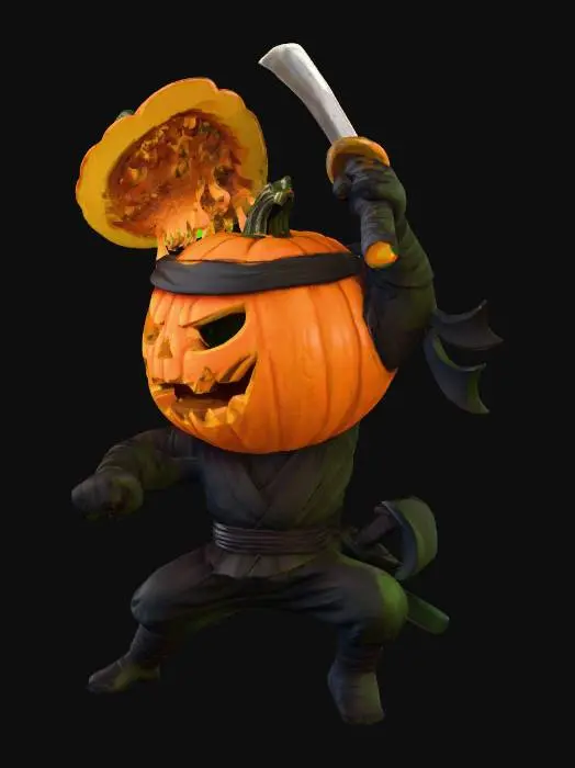 3D model for Pumpkin Ninja Warrior