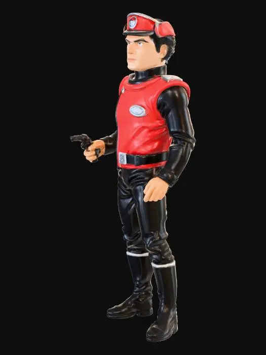 3D model for Captain in Red Uniform