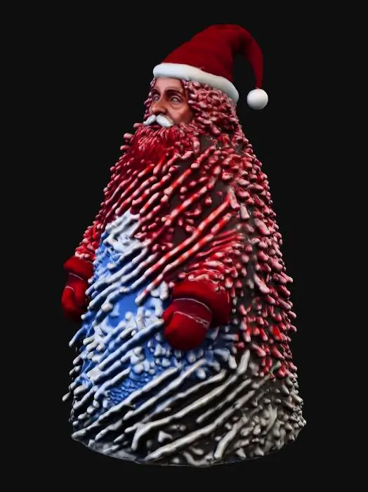 3D model for Candy Cane Claus