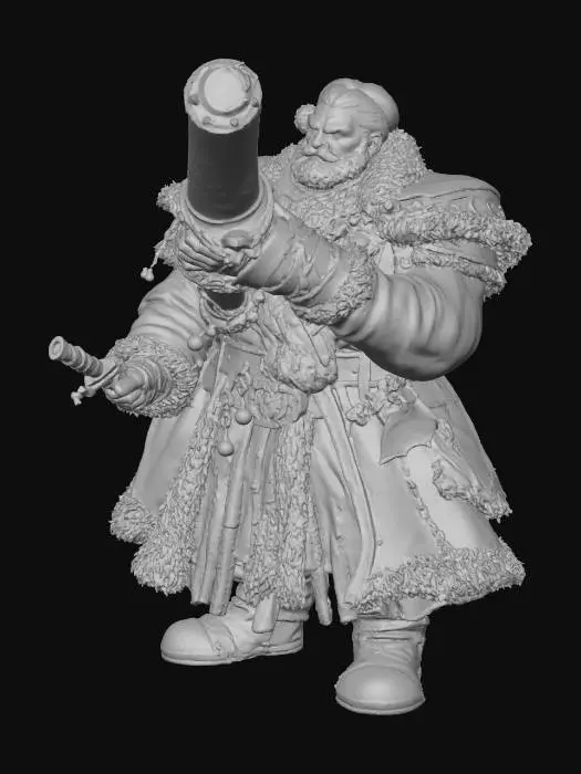 3D model for Winter Warrior Santa