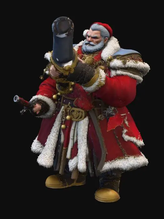3D model for Winter Warrior Santa