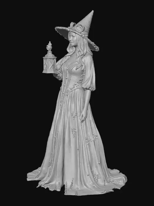 3D model for two ultra-realistic Christmas studio portrait with a festive candy-cane theme. The image should look like a professional holiday photoshoot shot on a 55mm lens, shallow depth of field, crisp focus, studio lighting, 8K realism.
The woman closely resembles the reference photo and keeps the same facial structure, eye shape, nose, lips, and overall appearance. Maintain her natural likeness and proportions without exaggeration.
She is wearing a long, flowing Christmas witch dress in red or green with festive details such as subtle sparkles, embroidered winter patterns, or magical accents. She also wears a matching Christmas witch hat in the same colour and style, decorated with seasonal touches like ribbon, faux snow, or tiny ornaments.
She holds either a glowing witchy Christmas lantern