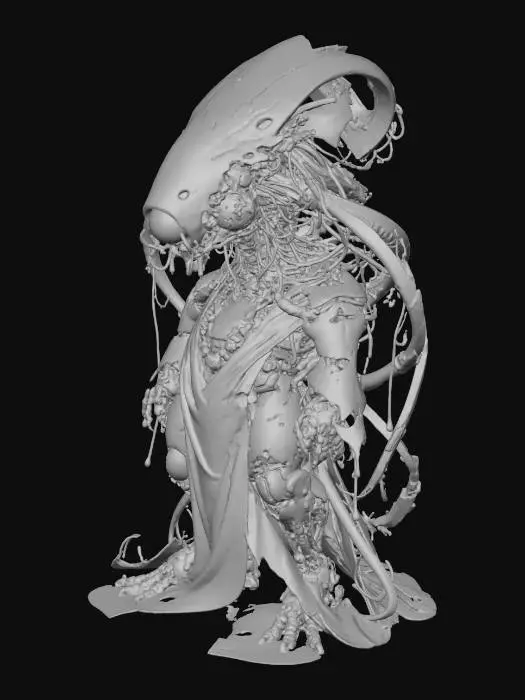 3D model for Cyber Monk Emergence