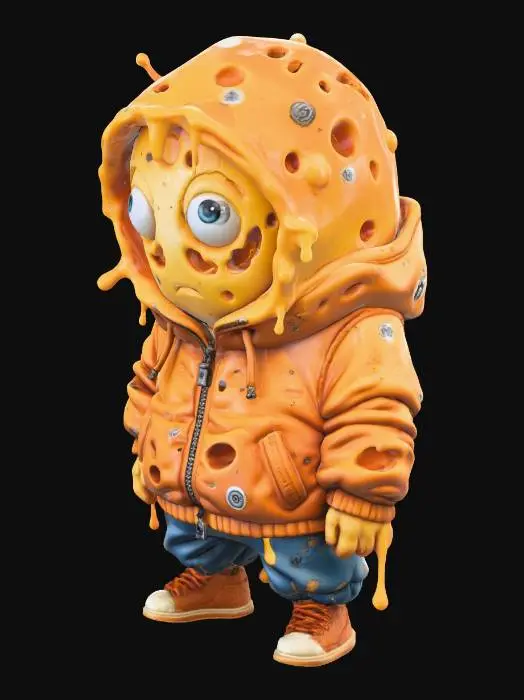 3D model for Cheesy Character Adventure