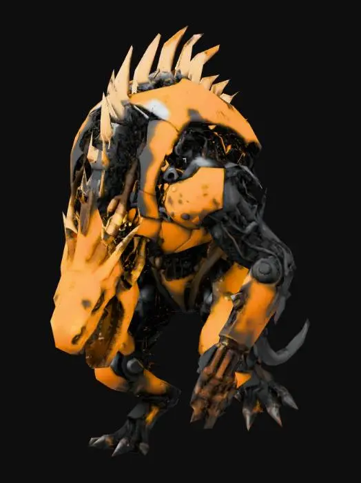 3D model for Cyber-Raptor Rampage