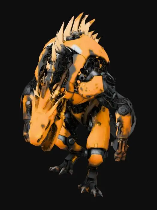 3D model for Cyber-Raptor Rampage