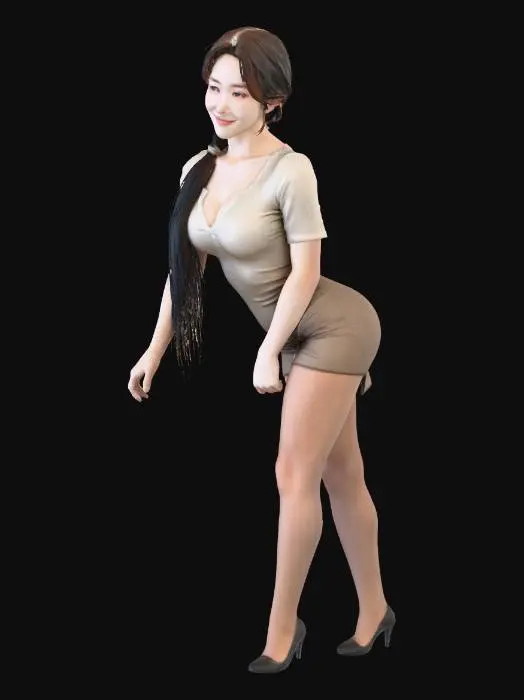 3D model for Smile in Beige