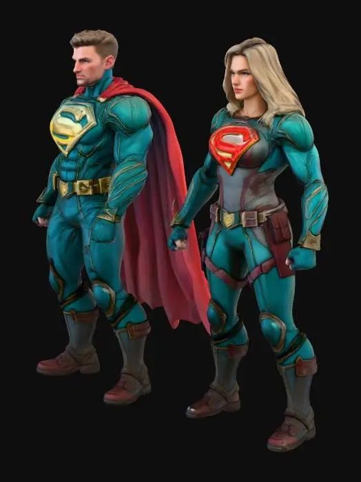 3D model for Super Siblings