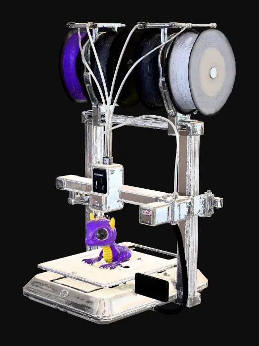 3D model for 3D Printer with Dragon Figurine