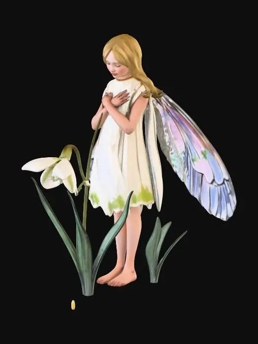 3D model for Fairy of the Snowdrops