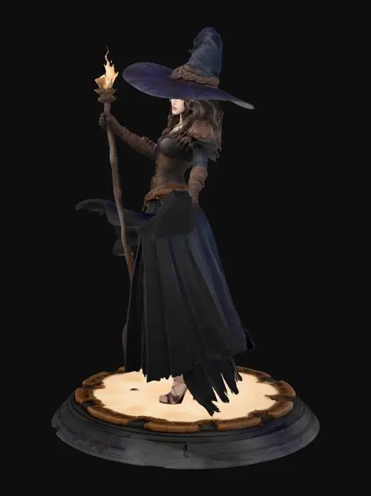 3D model for Enchanted Moonlit Sorceress