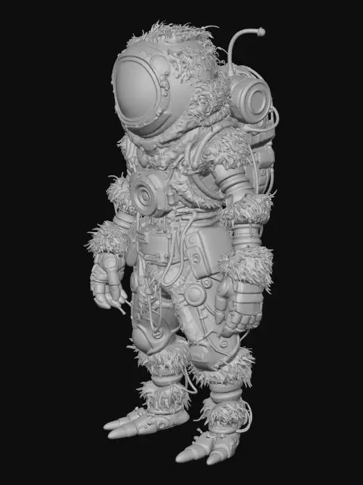 3D model for Fur-Clad Astronaut