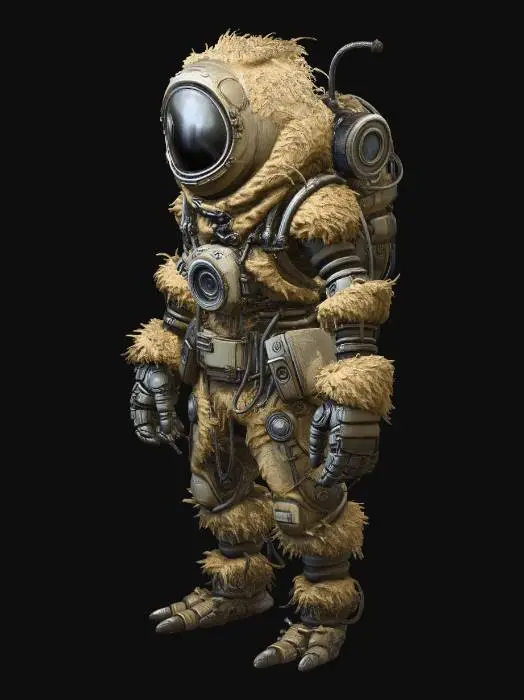 3D model for Fur-Clad Astronaut