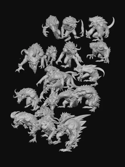 3D model for Monstrous Mosaic