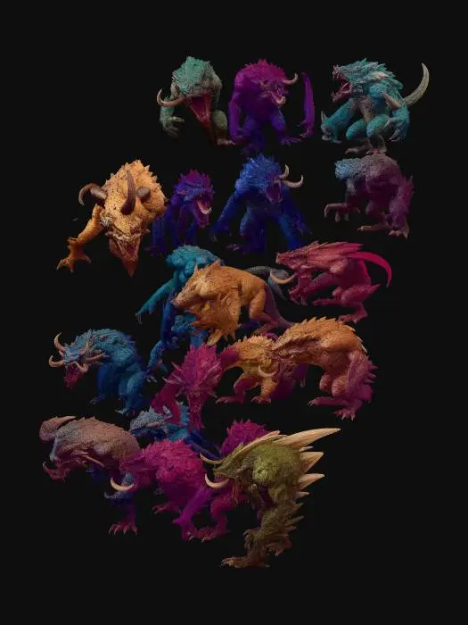 3D model for Monstrous Mosaic