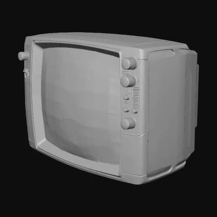 3D model for Winter Wonderland on an Old  TV Screen
