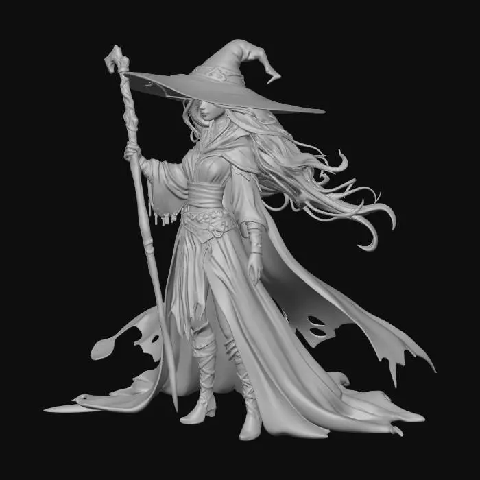 3D model for Sorceress of the Moon