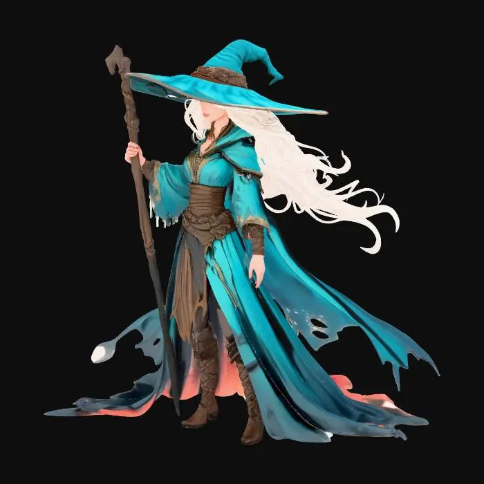 3D model for Sorceress of the Moon