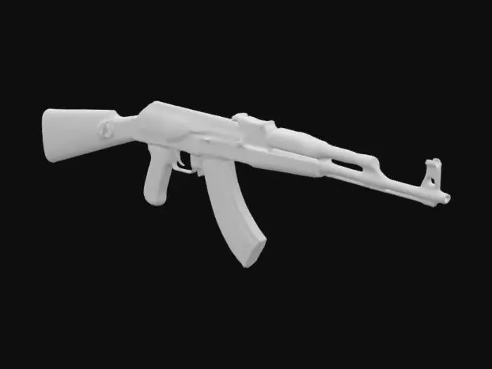 3D model for Kalashnikov Rifle