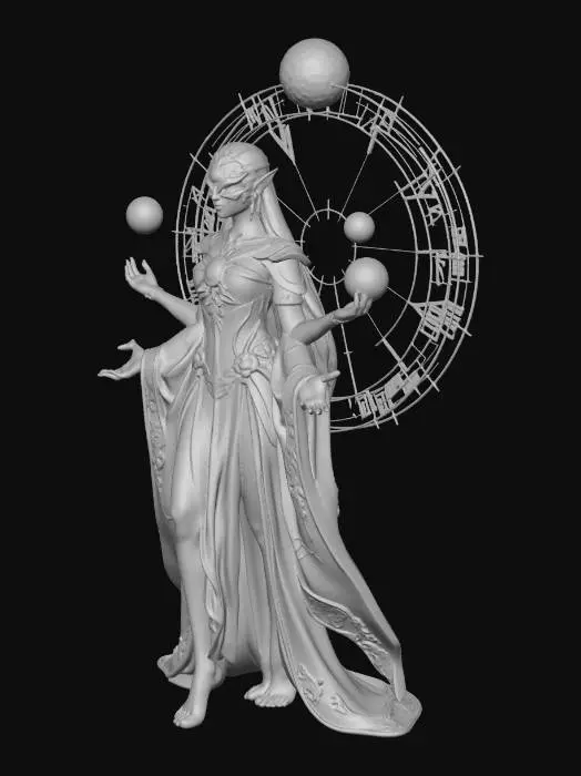 3D model for update model goddess