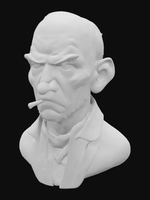 3D model for Grumpy Smoker