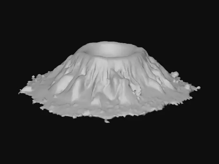 3D model for Dead volcano