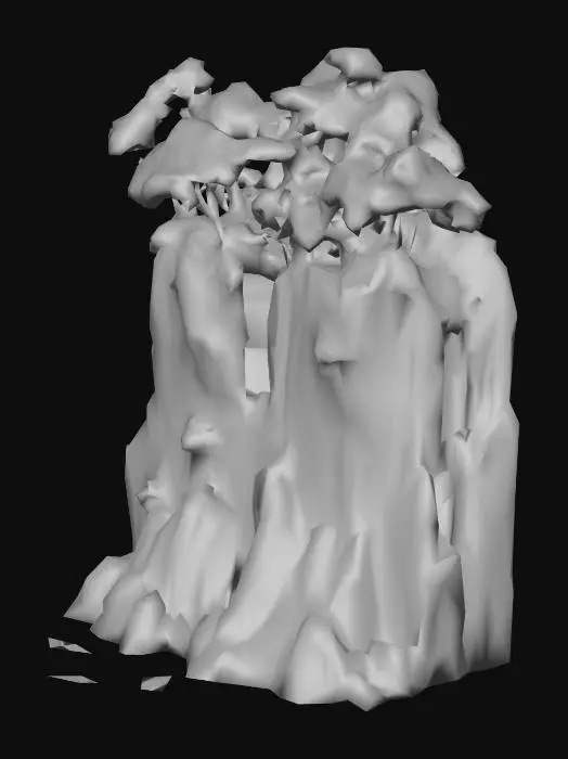 3D model for cliff side